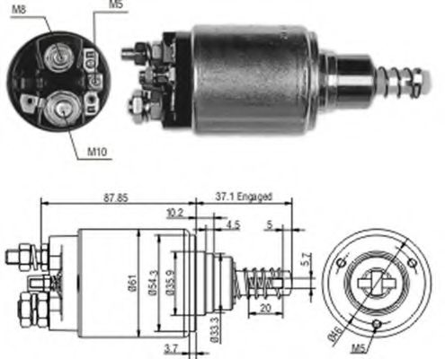 Втягивающее реле MAGNETI MARELLI 940113050193