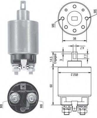 Втягивающее реле MAGNETI MARELLI 940113050238