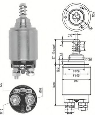 Втягивающее реле MAGNETI MARELLI 940113050252