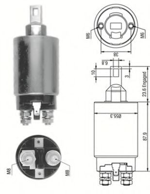 Втягивающее реле MAGNETI MARELLI 940113050332