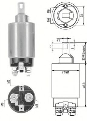 Втягивающее реле MAGNETI MARELLI 940113050333