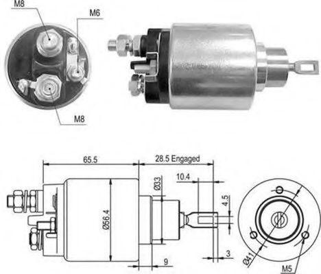 Втягивающее реле MAGNETI MARELLI 940113050365