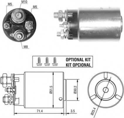 Втягивающее реле MAGNETI MARELLI 940113050413