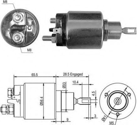 Втягивающее реле MAGNETI MARELLI 940113050419