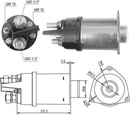 Втягивающее реле MAGNETI MARELLI 940113050427