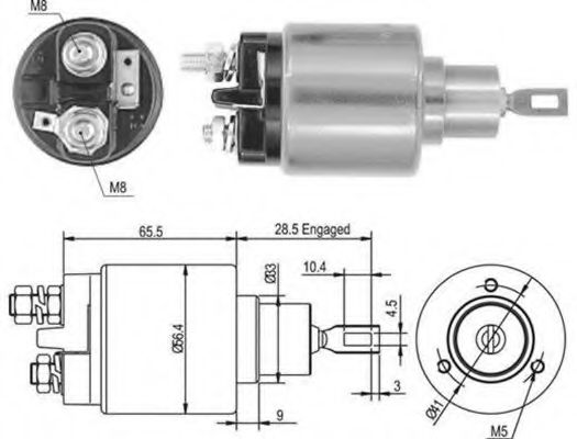 Втягивающее реле MAGNETI MARELLI 940113050435