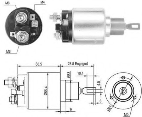 Втягивающее реле MAGNETI MARELLI 940113050461