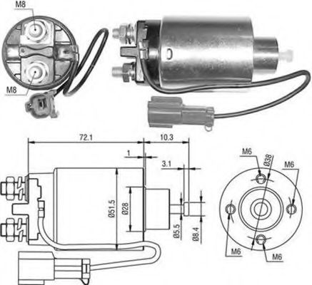 Втягивающее реле MAGNETI MARELLI 940113050481