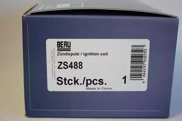 Катушка зажигания BERU ZS488 - Фото 3