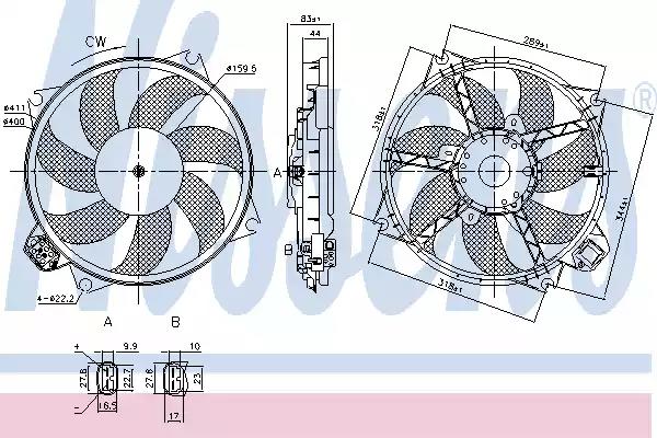 Вентилятор охлаждения NISSENS 85989