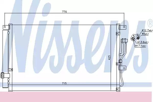Радиатор кондиционера NISSENS 940211