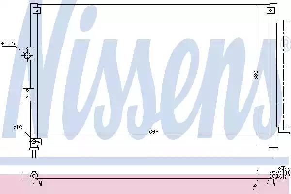 Радиатор кондиционера NISSENS 940362