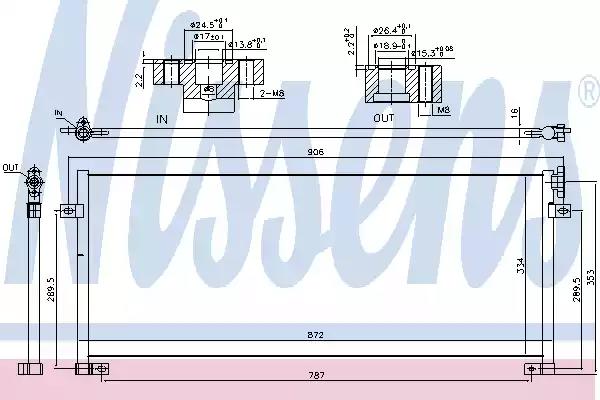 Радиатор кондиционера NISSENS 940493