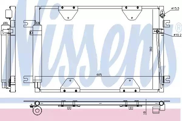 Радиатор кондиционера NISSENS 940505