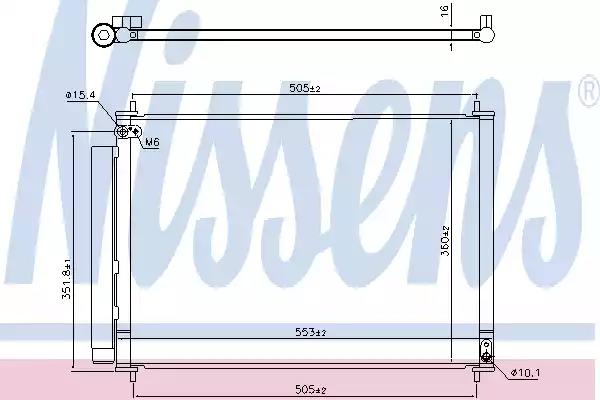 Радіатор кондиціонера NISSENS 940537