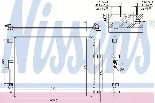 Радіатор кондиціонера NISSENS 940598