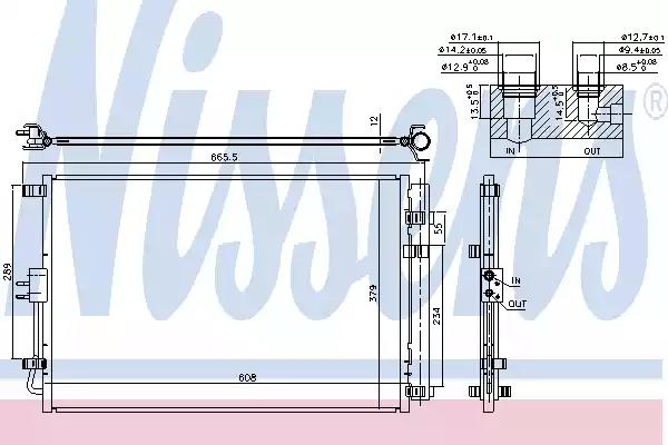 Радіатор кондиціонера NISSENS 940599