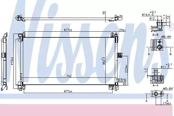 Радіатор кондиціонера NISSENS 940656
