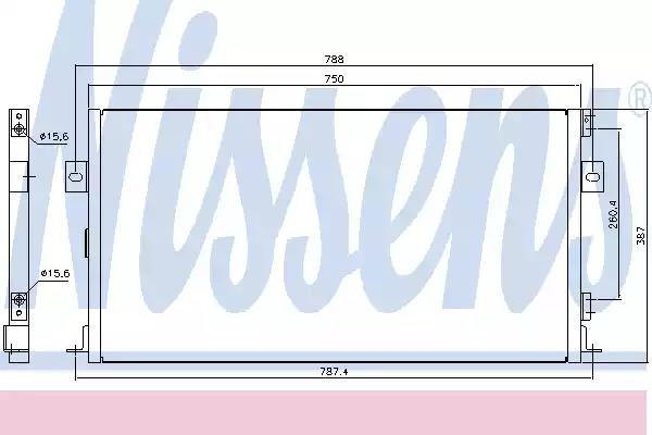 Радиатор кондиционера NISSENS 94267