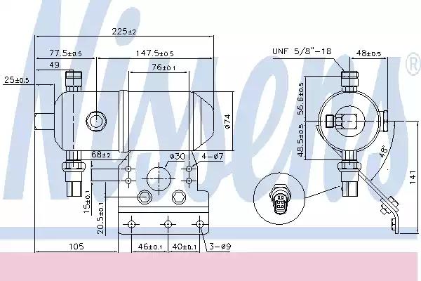 Осушитель кондиционера NISSENS 95521