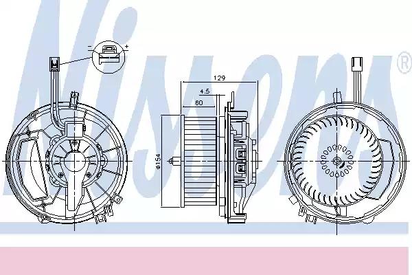 Вентилятор салона NISSENS 87256