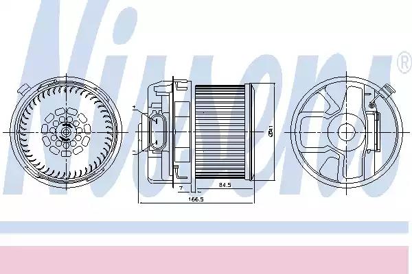 Вентилятор салону NISSENS 87260