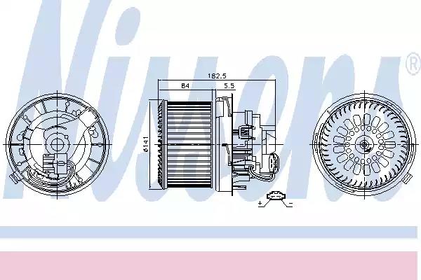 Вентилятор салону NISSENS 87261