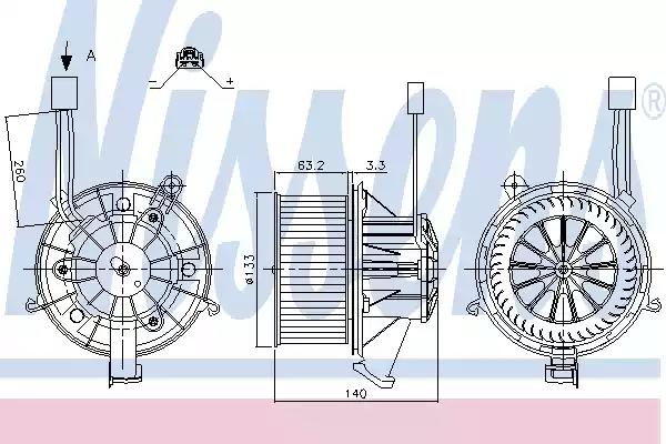 Вентилятор салона NISSENS 87264