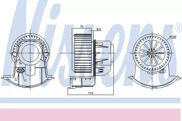 Вентилятор салона NISSENS 87271