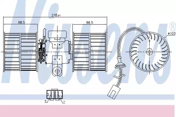 Вентилятор салону NISSENS 87411