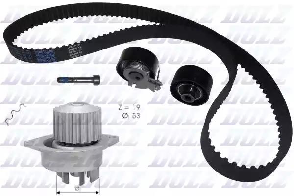 Помпа + комплект ГРМ DOLZ KD049