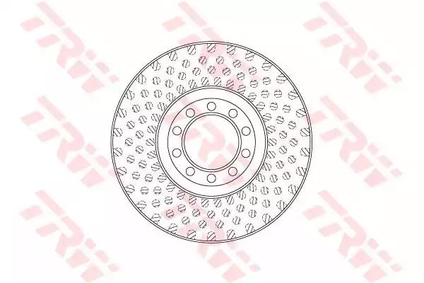 Тормозной диск TRW DF5023S PROEQUIP - Фото 1