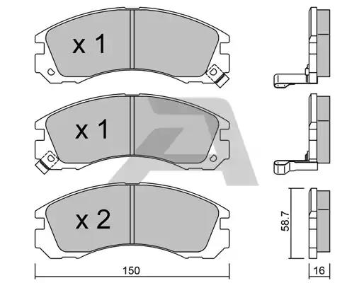 Тормозные колодки AISIN BPMI-1902