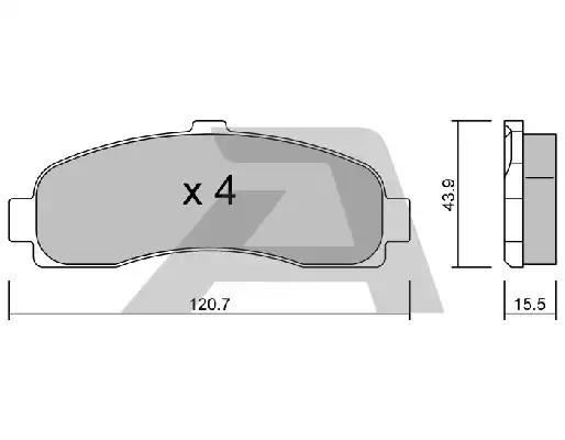 Тормозные колодки AISIN BPNI-1914