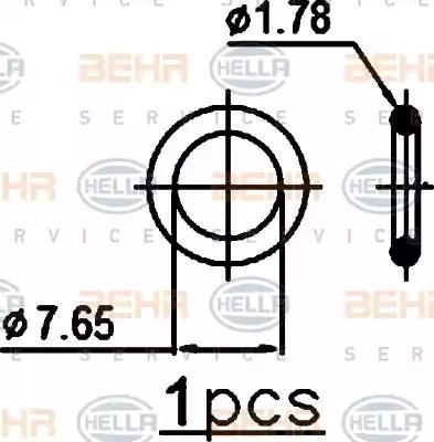 Радиатор кондиционера HELLA 8FC 351 301-634 BEHR HELLA SERVICE Version ALTERNATIVE