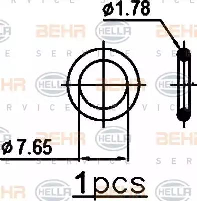 Радиатор кондиционера HELLA 8FC 351 343-364 BEHR HELLA SERVICE Version ALTERNATIVE