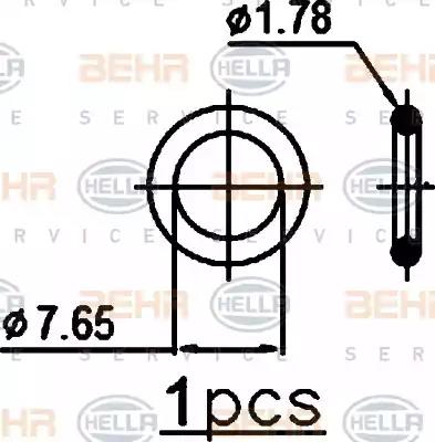 Радиатор кондиционера HELLA 8FC 351 343-444 BEHR HELLA SERVICE Version ALTERNATIVE