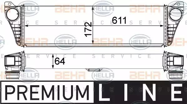 Интеркулер HELLA 8ML 376 737-191 BEHR HELLA SERVICE
