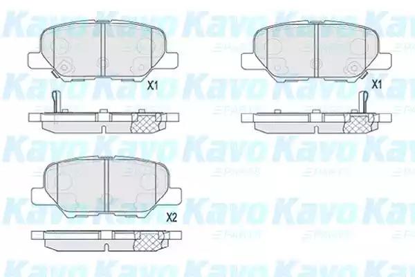 Тормозные колодки KAVO KBP-5551