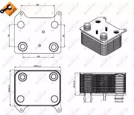 Масляный радиатор NRF 31235