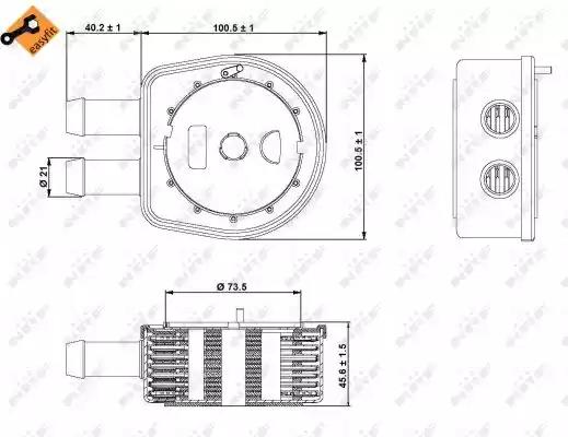 Масляный радиатор NRF 31236