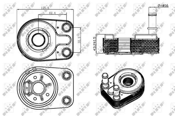 Масляный радиатор NRF 31323