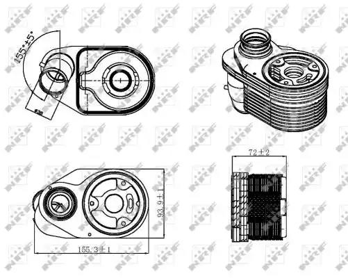 Масляный радиатор NRF 31324