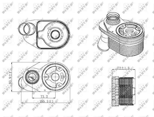 Масляный радиатор NRF 31325