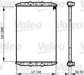 Радиатор, охлаждение двигателя VALEO 733509