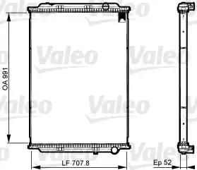 Радиатор, охлаждение двигателя VALEO 733523