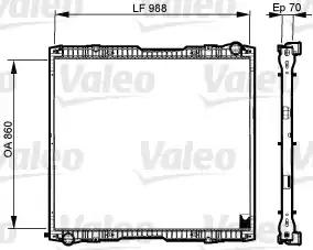Радиатор, охлаждение двигателя VALEO 733540