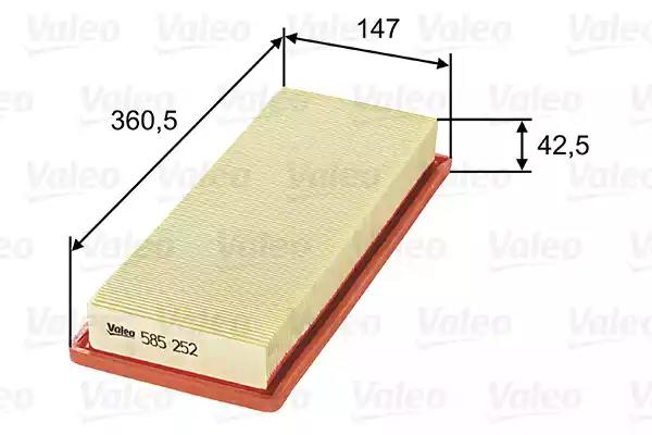 Воздушный фильтр VALEO 585252