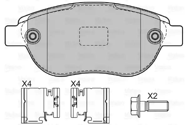 Тормозные колодки VALEO 601465