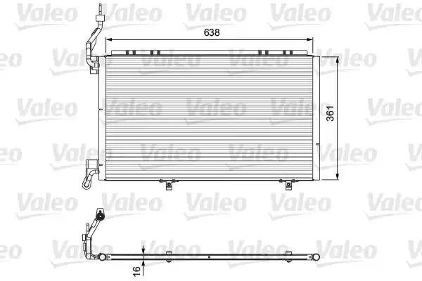 Радиатор кондиционера VALEO 814076